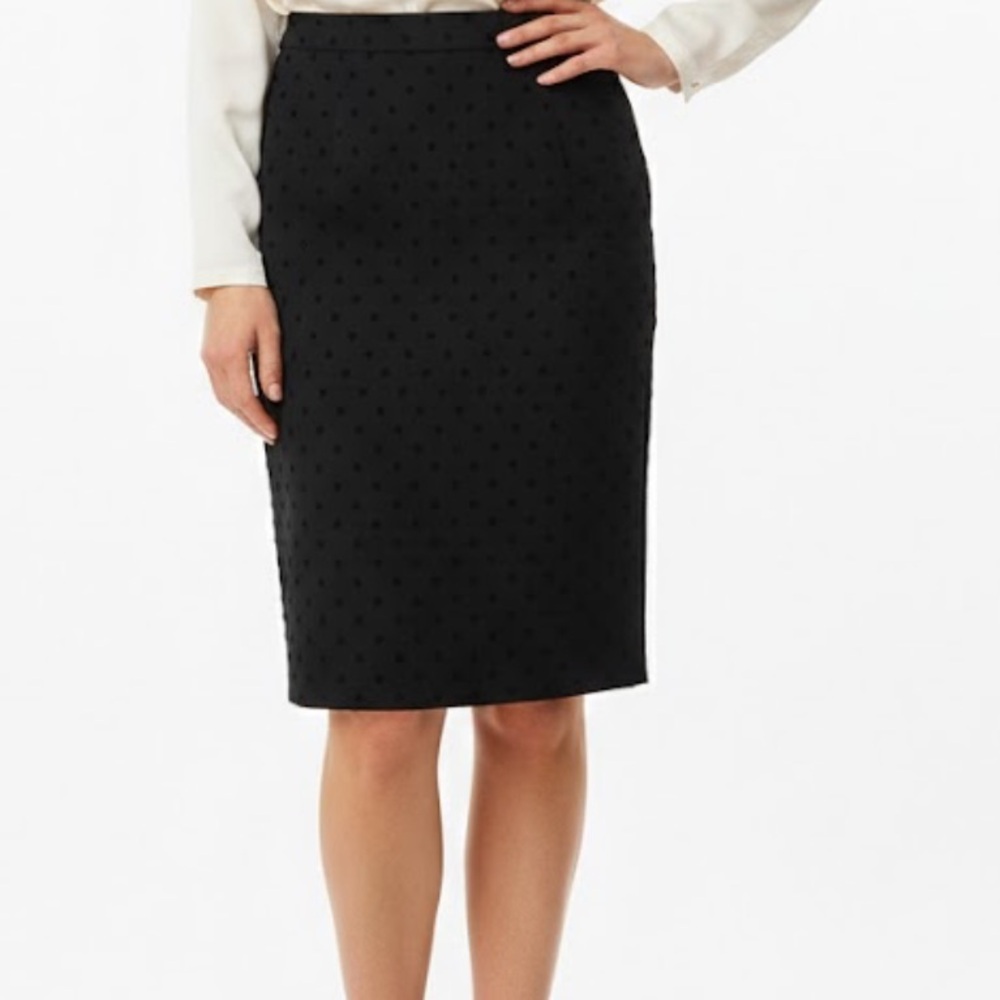 Ann Taylor Elegant Black Pencil Skirt